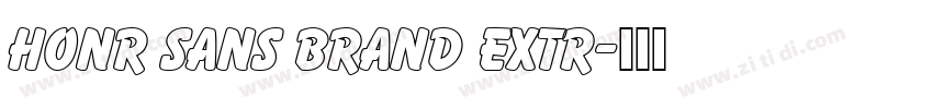 HONR sans Brand Extr字体转换